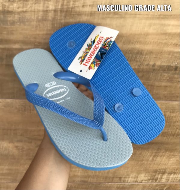 Chinelo Havaianas Brasil masculino em borracha, perfeito para o homem moderno.